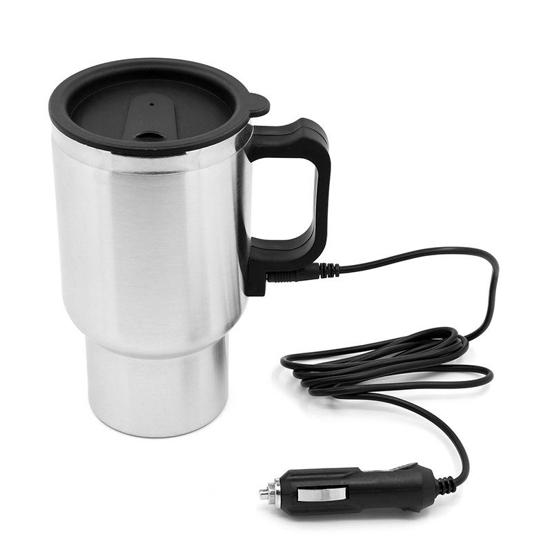 Modern 450ml Stainless Steel Car Coffee Warmer Cooler Cup - Smart Co<i></i>ntrol Electric Mug - Lisheng Bra